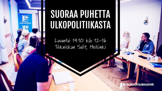 Kuvituskuva: Suoraa puhetta ulkopolitiikasta – tervetuloa seminaariin!