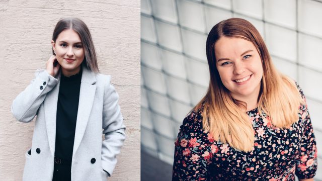 Emilia Knaapi ja Veronika Jokikokko aloittavat marraskuussa Kokoomusnuorten keskustoimistolla
