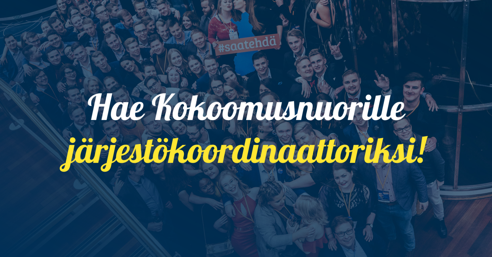 Kokoomusnuoret etsii järjestökoordinaattoria