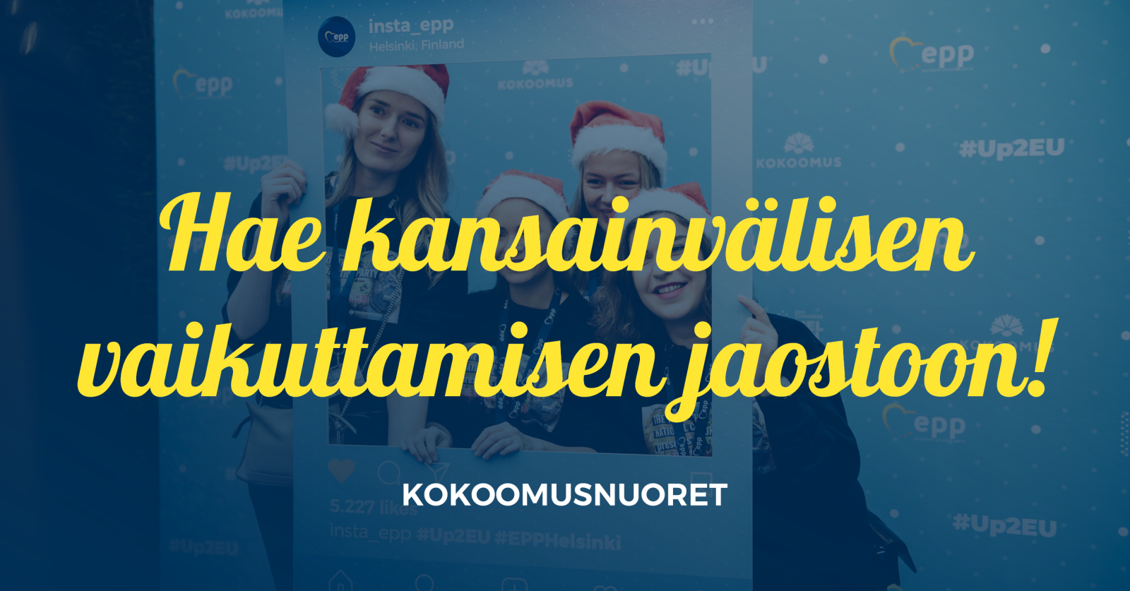 Kokoomusnuoret etsii jäseniä kansainvälisen vaikuttamisen jaostoon!