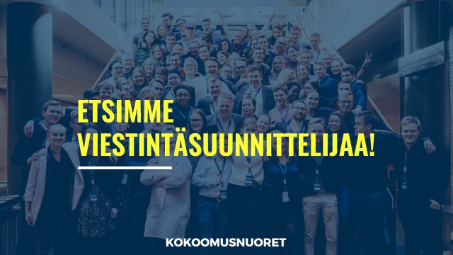 Kuvituskuva: Kokoomusnuoret etsii viestintäsuunnittelijaa