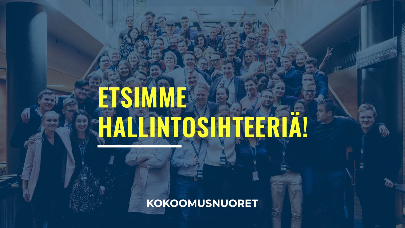 Kokoomusnuoret etsii hallintosihteeriä