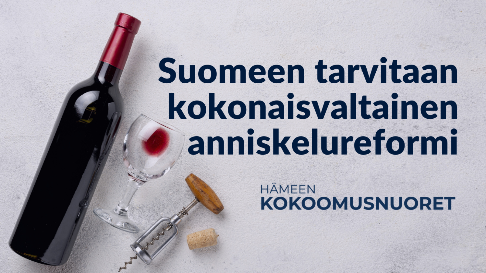 Hämeen Kokoomusnuoret: Suomeen tarvitaan kokonaisvaltainen anniskelureformi