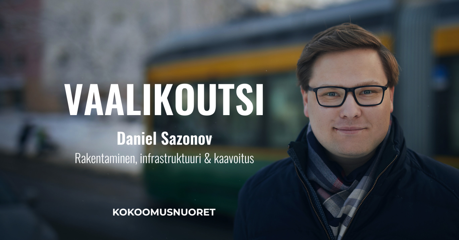 Vaalikoutsi goes 100 kuntatekoa w/Daniel Sazonov