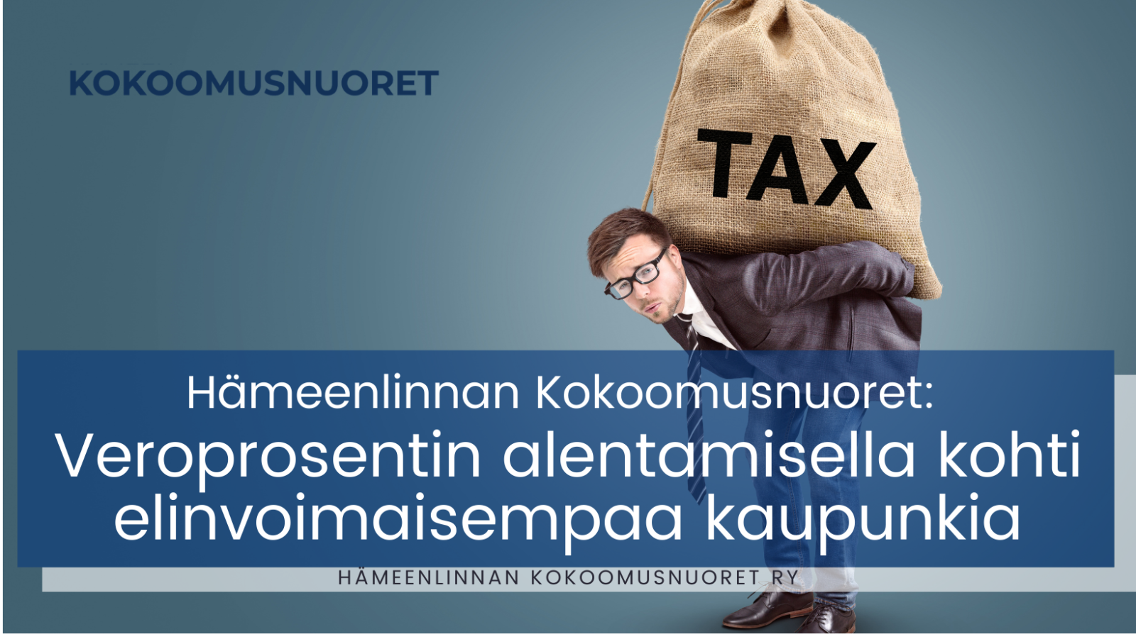 Hämeenlinnan Kokoomusnuoret: Veroprosentin alentamisella kohti elinvoimaisempaa kaupunkia