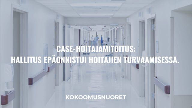 Kuvituskuva: Case-hoitajamitoitus. Hallitus epäonnistui hoitajien turvaamisessa