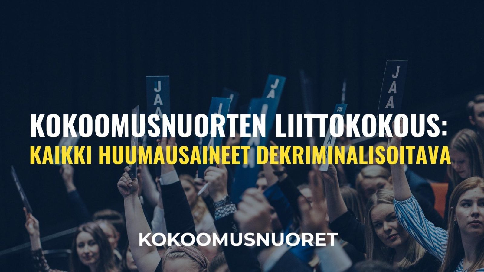 Kokoomusnuoret: Kaikki huumausaineet dekriminalisoitava