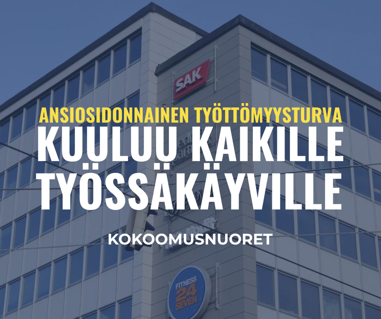 Kokoomusnuoret: Ansiosidonnainen työttömyysturva ei ole ammattiliittojen etuoikeus