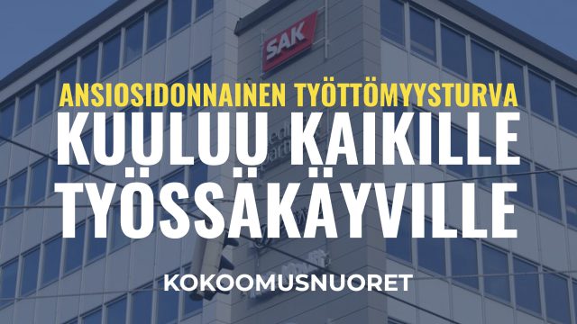 Kuvituskuva: Kokoomusnuoret: Ansiosidonnainen työttömyysturva ei ole ammattiliittojen etuoikeus