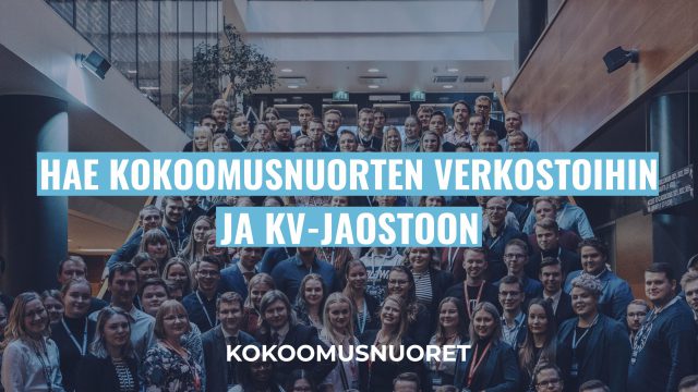 Kuvituskuva: Hae Kokoomusnuorten verkostoihin sekä kansainväliseen jaostoon!