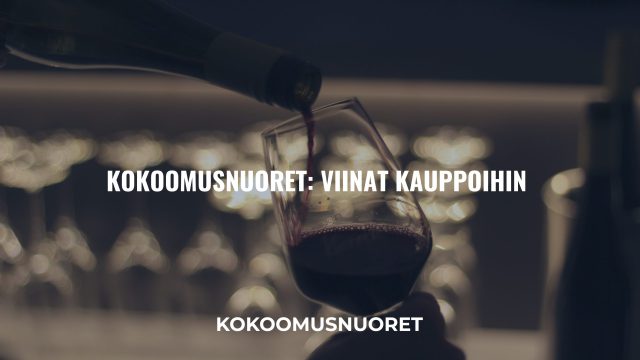 Kuvituskuva: Kokoomusnuoret: Viinat ruokakauppoihin