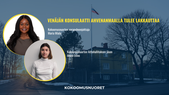 Kokoomusnuoret: Venäjän konsulaatti Ahvenanmaalla tulee lakkauttaa