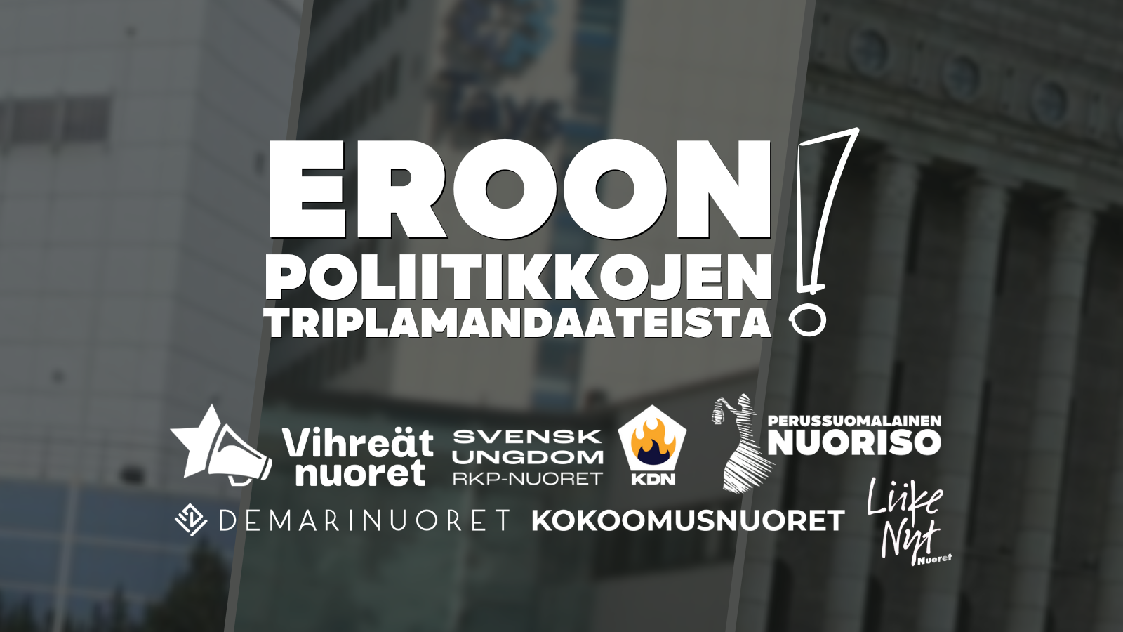 Yhteiskannanotto: Eroon poliitikkojen triplamandaateista!