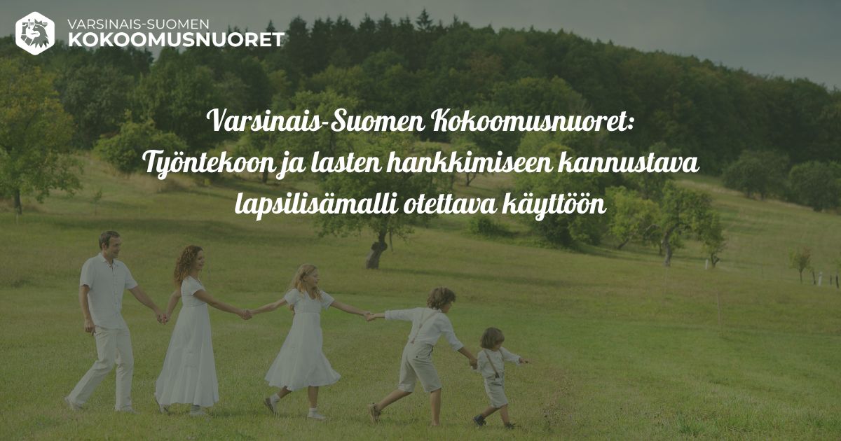 Varsinais-Suomen Kokoomusnuoret: Työntekoon ja lasten hankkimiseen kannustava lapsilisämalli