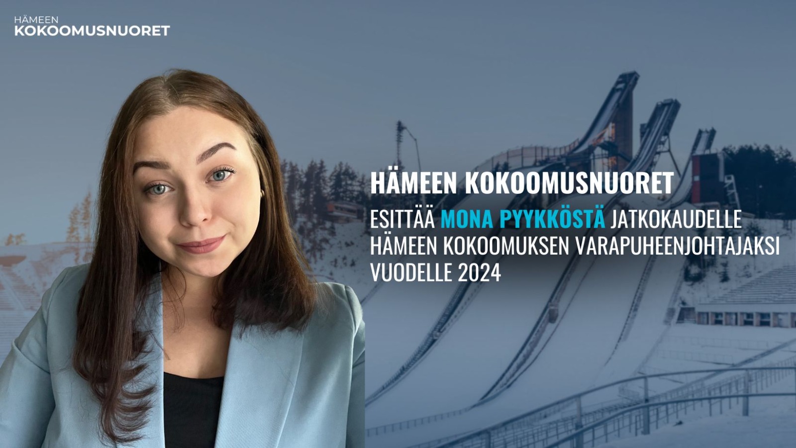 Hämeen Kokoomusnuoret esittää Mona Pyykköstä Hämeen Kokoomuksen varapuheenjohtajaksi