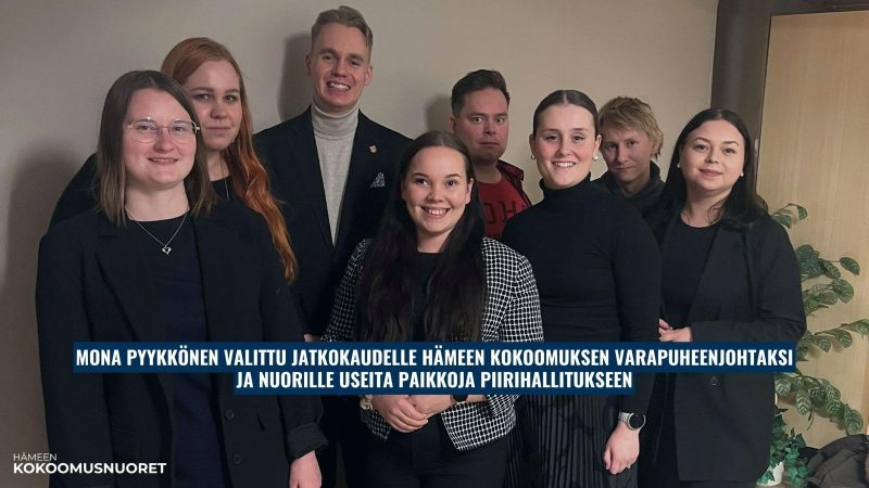 Mona Pyykkönen valittu jatkokaudelle Hämeen Kokoomuksen varapuheenjohtajaksi