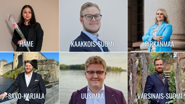Kokoomusnuorilta vahva edustus kokoomuksen piirijärjestöjen hallituksiin