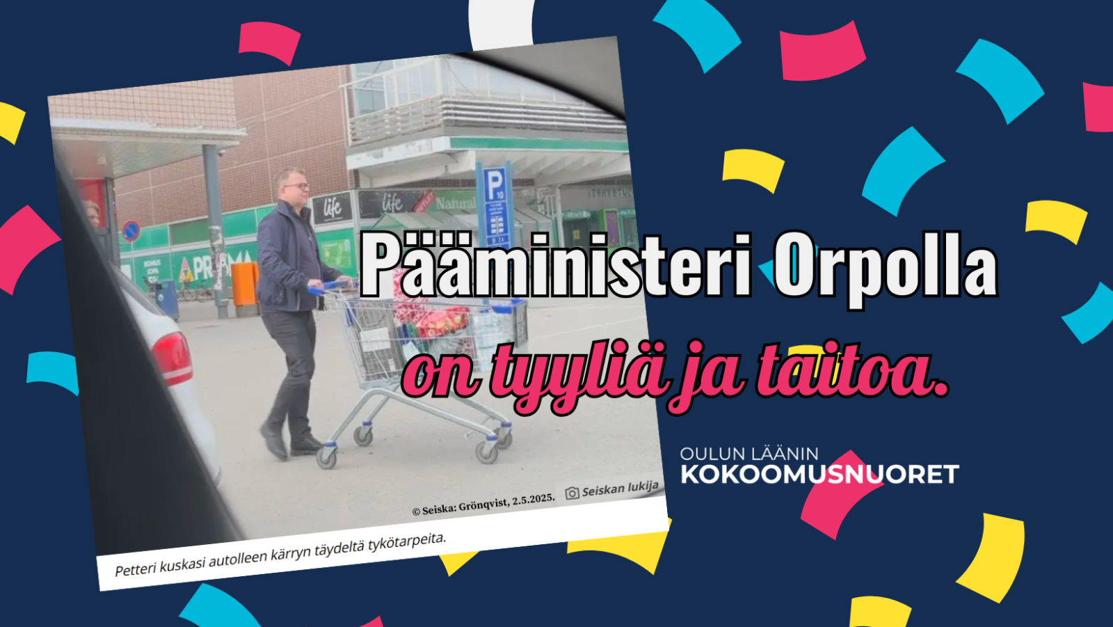 Oulun Läänin Kokoomusnuoret kiittää pääministeri Orpoa hyvästä kauppavalinnasta