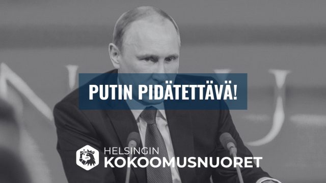 Helsingin Kokoomusnuoret: Putin pidätettävä!