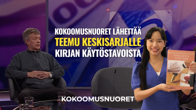 Kokoomusnuoret lähettää Teemu Keskisarjalle kirjan käytöstavoista