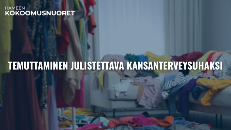 Hämeen Kokoomusnuoret: Temuttaminen julistettava kansanterveysuhaksi