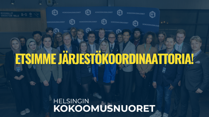 Helsingin Kokoomusnuoret etsii järjestökoordinaattoria!
