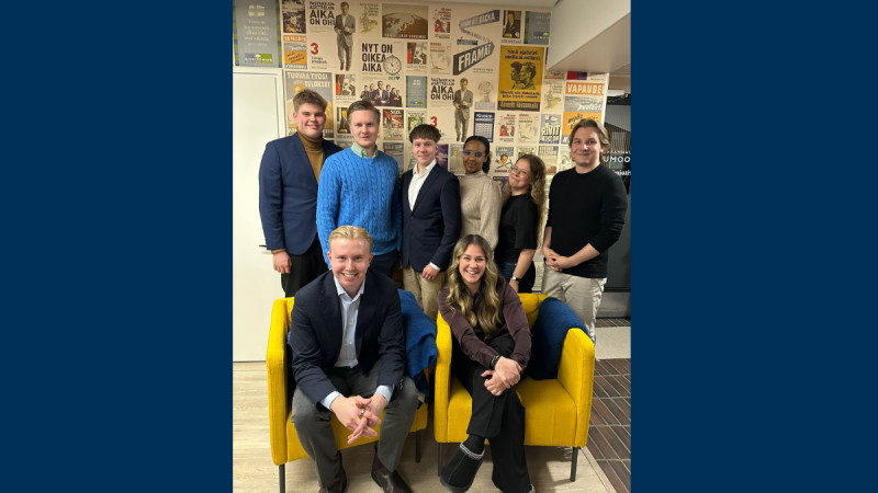 Matias Luomasta Pohjanmaan Kokoomusnuorten puheenjohtaja