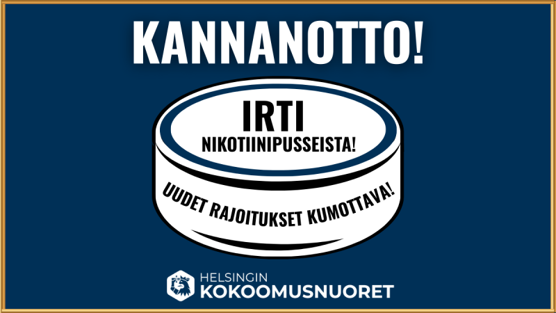 Irti nikotiinipusseista – uudet nikotiinipussirajoitukset kumottava!