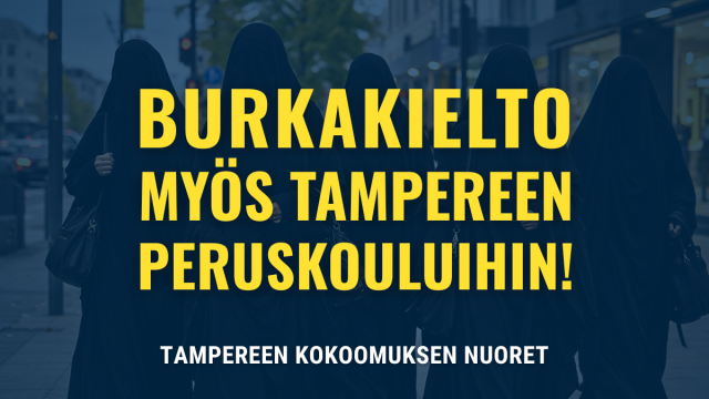 Kuvituskuva: Tampereen Kokoomuksen Nuoret: Burkakielto myös Tampereen peruskouluihin!