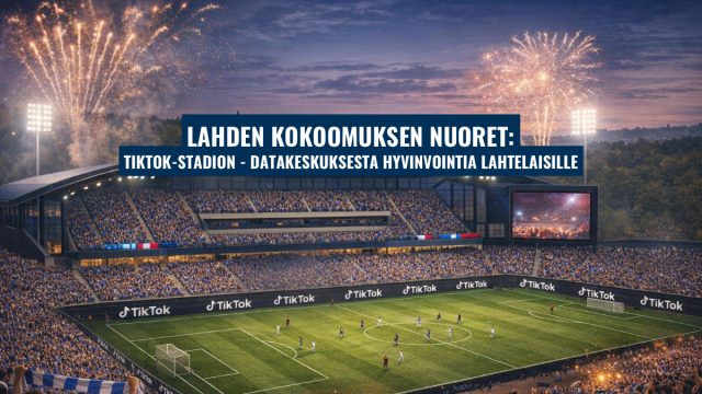 Kuvituskuva: Lahden Kokoomusnuoret: TikTok‑stadion – datakeskuksesta hyvinvointia lahtelaisille