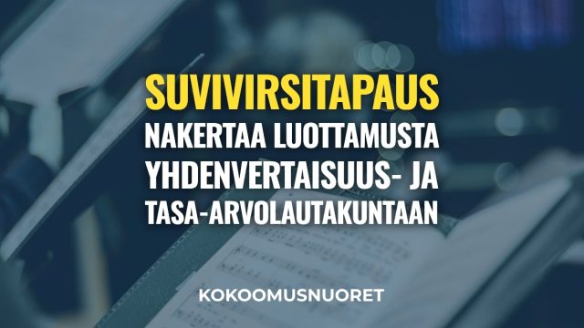 Kuvituskuva: Kokoomusnuoret: Suvivirsitapaus nakertaa luottamusta yhdenvertaisuus- ja tasa-arvolautakuntaan
