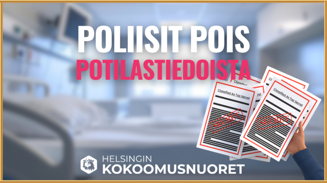 Kuvituskuva: Helsingin Kokoomusnuoret: Poliisit pois potilastiedoista!