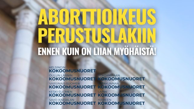 Kuvituskuva: Yhteiskannanotto: Aborttioikeus kuuluu perustuslakiin!