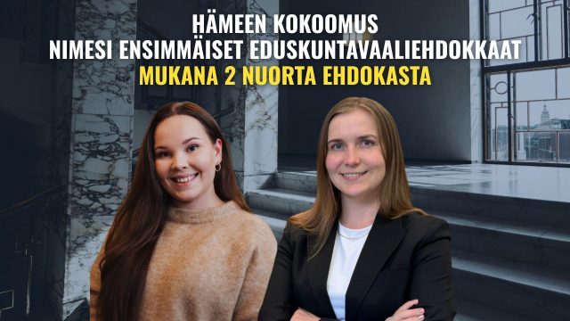 Kuvituskuva: Hämeen Kokoomus nimesi ensimmäiset eduskuntavaaliehdokkaat – mukana 2 nuorta ehdokasta