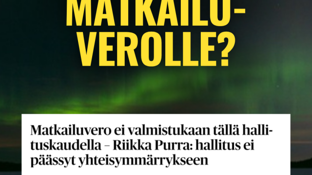 Kuvituskuva: Lapin Kokoomusnuoret: Mitä tapahtui matkailuverolle?
