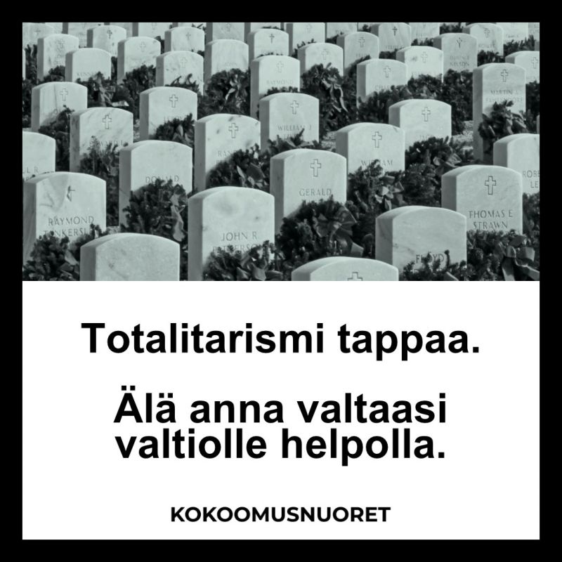 Image for the Tweet beginning: Tänään vietämme stalinismin ja natsismin